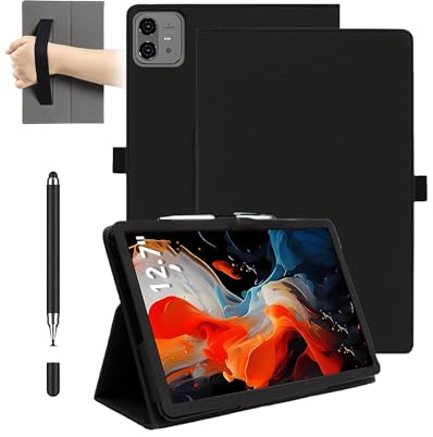 Hülle für TECLAST Artpad Pro 12.7-Zoll-Tablet,daunke Stoßfest mit Stift-Slot, wasserdicht, Anti-Kratzer, Multi-Winkel-Ständer, mit Handschlaufe, schlank langlebig, Schwarz