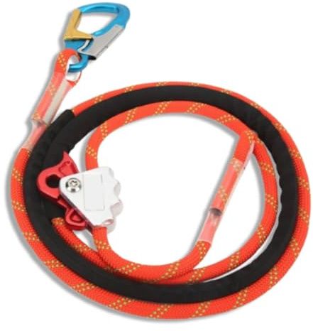 Jwthee Lanyard für Baumpfleger, Absturzsicherungsseil, Arbeitspositionierungs-Lanyard, Seilgreifer-Absturzsicherung mit Absturzsicherung, Flip-Line für Baumklettern, Dacharbeiten,