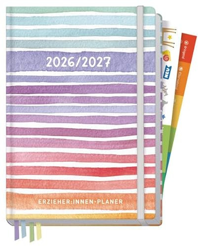 Erzieher-Planer A5+ 26/27: Motiv [Color Stripes]