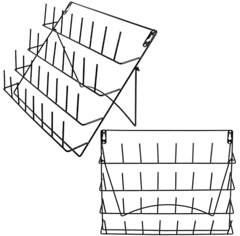 SAFIGLE Estantes de Secado de Pared Soporte para Vasos y Escurridor de Platos 2 Piezas Amplio Espacio de Almacenamiento para Cocina