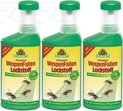 3 x 250 ml Neudorff Permanent WespenFallen Lockstoff