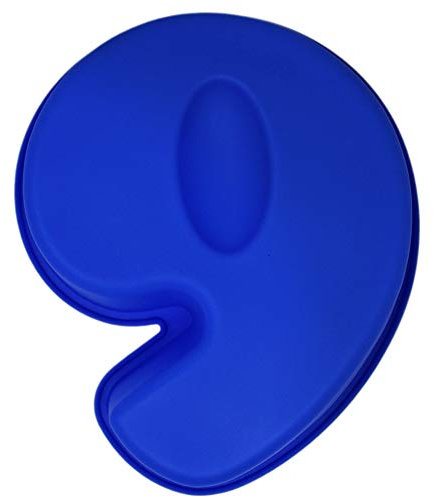 MATANA - 10 Non-Stick Baking Cake Moulds, Birthday Number 9 - Silicone, BPA Free (9)