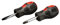 Amtech Stubby Screwdriver Set - Hand Tools for Home DIY, Durable CRV Tips, Comfortable Soft Grip, Easy to Use in Confined Spaces, Magnetic, Small and Portable, Flathead and POZI 2 (PZ2)