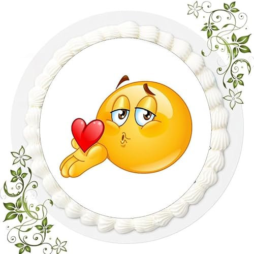 Fondant Tortenaufleger Tortenbild Geburtstag Motiv Emoji Nr. 6