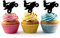 Innovedesire ATV Quad Jump Kuchenaufsätze Hochzeit Geburtsta Acryl Dekor Cupcake Kuchen Topper Stand für Kuchen Party Dekoration 10 Stück