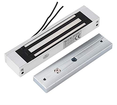 Elektrisches Magnetschloss DC 12 V mit einer Zugkraft von 180 kg, magnetische Zugangskontrolle, rutschfest, elektrisches Schloss, Magnetschloss, inkl. Werkzeug