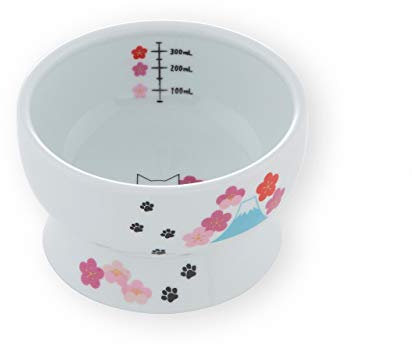 Necoichi Raised Stress Free Cat Water Bowl (Fuji Limited Edition, Regular)