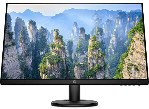 HP V27e – Monitor de 27” Full HD (1920 x 1080, 60Hz, 5ms, IPS LED, 16:9, HDMI, VGA, Antirreflejo, Low Blue Light, Inclinación Ajustable) Negro