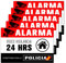 Cartel videovigilancia - Placa alarma conectada - Carteles zona videovigilada - Aviso a la policía 20x15 cm pvc (5 piezas)