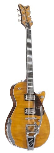 Gretsch G6134TFM-NH Nigel Hendroff Signature Penguin Amber Flame - Custom E-Gitarre