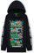 Minecraft Hoodie Kinder Kapuzenpullover Jungen und Mädchen Teenager (5-6 Jahre, Schwarz/Mehrfarbig)