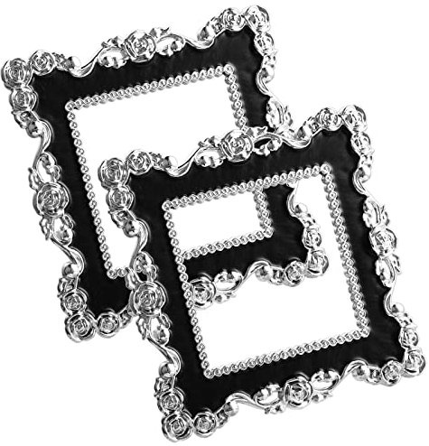 Aster 2PCS Light Switch Surround Single Light Switch Cover Plate Acrylic Light Switch Surround Stickers for Home Wall Switch Decoration (Inner Size 9×9 CM)
