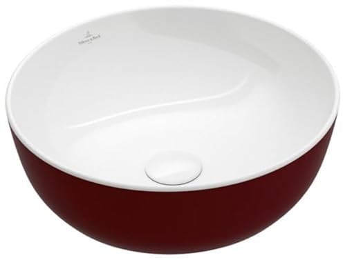 Villeroy & Boch Artis Aufsatzwaschtisch 430mm, ohne Überlauf, 417943BCS9, Farbe: Bordeaux