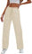 HVEPUO Chino Hose Damen Sommerhosen Hose Beige GemüTliche Trousers for Women Baumwollhose Beige M