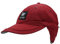 Surf Monkey Casquette d'hiver avec cache-oreilles courtes pour homme/femme Imperméable 100 % nylon recyclé Automne/Hiver, rouge, taille unique