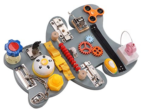 Busy Board, Sensorisches Spielzeug für Demenz, Alzheimer, Autismus, ADHS, Entwicklung der Feinmotorik, Sicher, Umweltfreundlich