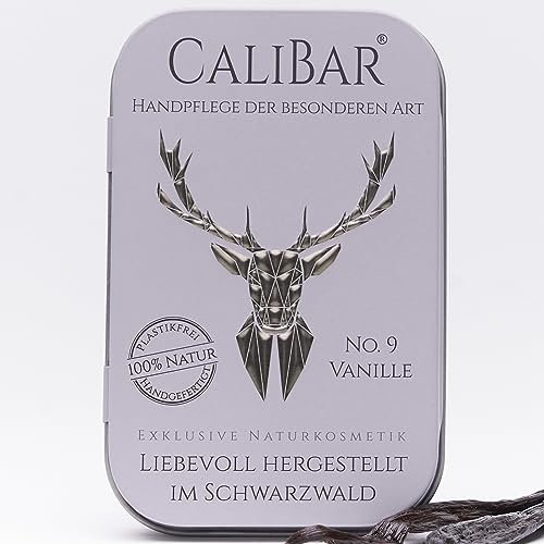 Calibar No.9 Vanille - Feste Handcreme - Handbalsam - Nachhaltig ohne Plastik - Für trockene und rissige Hände - Natürlicher Schutz - 36g