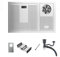 Fregadero de Cocina Fregadero de Cocina de Acero Inoxidable 304 Fregadero Invisible Negro Fregadero de Lavavajillas con Barra integrada (Color: Negro, Tamaño: 30 * 60 cm)