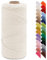 LEREATI Makramee Garn 2mm x 150m Häkeltasche Kordel Geflochten Baumwollgarn Baumwollkordel Natur Makramee Seil Häkelgarn für Handtasche, Wandbehang, Hängepflanze, Vorhang, Geschenk (Milchweiß)