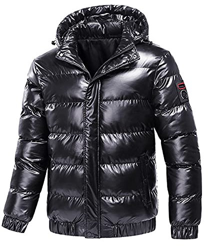 Generisch Jacke mit heizung Herren Jacke Herren übergangsjacke Parka leichte Daunenjacke Herren 140 Herren Steppjacke übergang Herren Jacket sportlich Lack Winterjacke männer