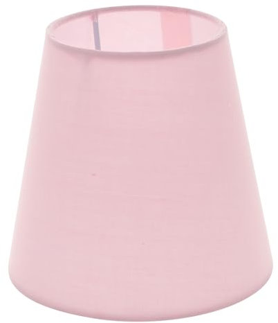 jojofuny Stoff-Lampenschirm Kronleuchter-Lampenschirm E14 Ersatz-Tisch-Stehlampenabdeckung Für Nachttisch Pendelleuchte Zubehör Rosa