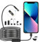 Endoskopkamera mit Licht,1920P HD Dual Lens Snake Inspection Endoskop Kamera Handy mit Licht IP67 Panzellen Typ C Erforderlich Inspektionskamera Kanal Kamera Handy für Android,iOS (3m)