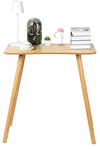 Writing Desks for Home Office, Wood Computer Desk, Modern Simple Style Home Office Gaming Desk, Basic Writing Table for Small Spaces, Laptop Computer Table, Study Desk with Solid Legs 70cm×40cm