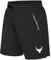 Herren Sport Shorts Kurze Reißverschluss Taschen Kordelzug Mittlere Jogging Kurz Seitensplit Laufhosen Taille A - Schwarz, Medium