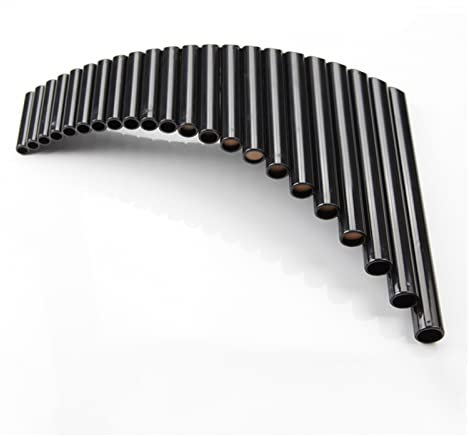 22 Pfeifen ABS Panflöte G-Taste Rechte/Linke Hand Schwarze Farbe Musikinstrumente Stimmbar Anfänger Panflöte
