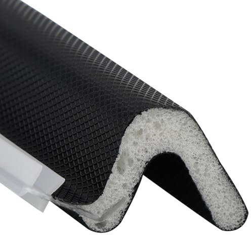 Hungbak Kerf Joint d'étanchéité pour porte et fenêtre – Bande d'étanchéité pour installation de rainure pour étanchéité à la poussière, imperméable, insonorisée et isolation thermique (6,1 m, noir)