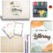 Winund Handlettering Starter Set – Komplettes Handlettering Übungsheft mit Stiften und Postkarten – Kreativ Set für Kinder und Erwachsene, ideal als Geschenk für Mädchen (DEUTSCH) (GERMAN)