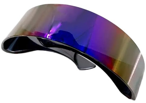 HUANGANG Futuristische Sonnenbrille, lustig, verspiegelt, Partybrille, futuristisch, randlos, für Damen, Herren, Halloween, Cosplay, Party