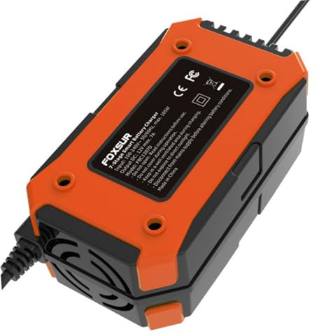 Didiseaon 7a Vehicle Battery Maintainer Charger Repair Battery Charger Digital Display for Family Friends