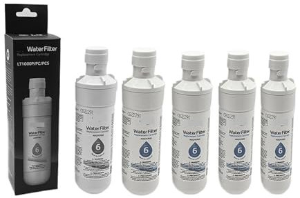 Accessori For Filtro Acqua For Frigorifero, Compatibile Con LG, LT1000P Compatibile Con ADQ74793501, ADQ74793502, MDJ64844601, AGF80300704, ADQ75795105(5PCS)