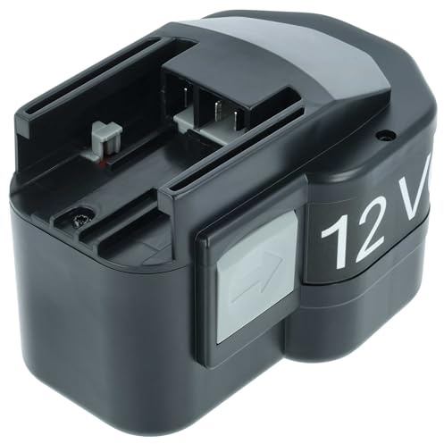 vhbw Akku kompatibel mit Milwaukee PAS12PP | PCG12, CG12, BX12, BXL12, BXS12, PAD12, 6560-24, B12, BF12 Werkzeug (2100 mAh, NiMH, 12 V)