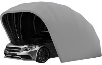Mofgoe Garage Pliable Mobile, Tente De Réception Portable Pour L'extérieur, Abri Voiture Ultra Robuste, Garage Rétractable Automatique En Acier Inoxydable Pour Véhicules,Semiautomatic,5.5*2.5*2.3m