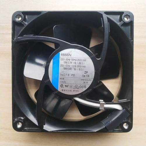 DJHAQDM Compatible pour 4656N 230V 50-60Hz 18W-19W 120x120x38mm 2-Wire Ventilateur de Refroidissement