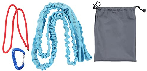 Tow Rope, Bike Tow Leash with Shock Absorption and Buckle, Elastic Wear Towing Strap for Kids Mountain Biking, Compatible with Any
