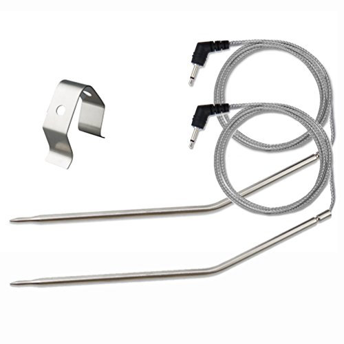 Grilling BBQ Meat Thermometer Temperature Probe Replacement Thermometer Probe Compatible with Thermopro TP20 TP07 TP-07 TP08 TP-08S TP06S TP16 TP-16S TP17 Famili MT004, Fit Listed Models Only