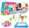 Zimpli Kids Gelli Adventures Fantasy Pack, 5 Use Pack, 8 x Fantasy Figures, Inflatable Tray, Imaginative Pretend Playset, Children's Sensory Kit, Birthday Gift for Boys & Girls, Role Play Toy