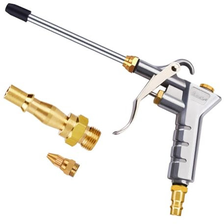 Air Blow Gun Astarye Nozzle Duster Blow Gun Cleaner with 1/4 NPT and 1/4 BSP Air Compressor Quick Connects