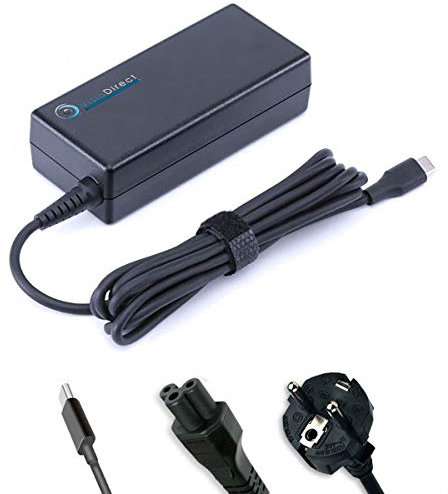 Alimentation Compatible avec HP COMPAQ Elite x2 1012 G1 Tablette avec Base de Clavier de Voyage Adaptateur Chargeur 45W -VISIODIRECT-