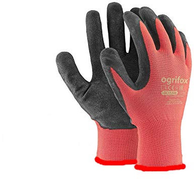 24 PAIRS NEW LATEX COATED WORK GLOVES SAFETY DURABLE GARDEN GRIP BUILDERS (M-8)