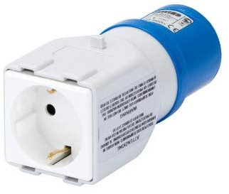 Adattatore Presa Spina 2P+T 16A 230V 50/60HZ Da Industriale a Civile - GEWISS GW64210