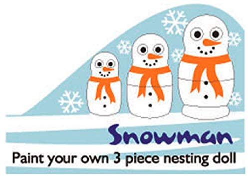 Paint Your Own Snowman Nesting Doll Kit