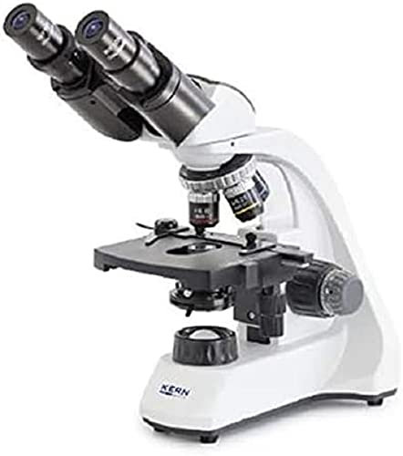 KERN Durchlichtmikroskop OBT 106 (Schulmikroskop, Tubus Binocular, Beleuchtung 1 W LED, Objektive 4 x / 10 x / 40 x / 100 x) OBT 106
