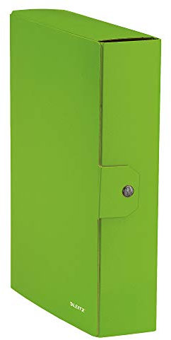 LEITZ Wow Cartella Progetti in Cartoncino Plastificato, Verde Lime, Dorso 8 cm