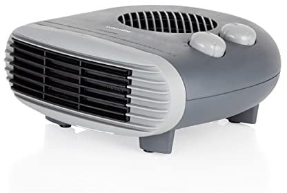 Warmlite WL44004DT 2000W Portable Flat Fan Heater with 2 Heat Settings and Overheat Protection, Dark Titanium