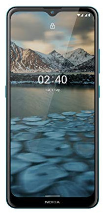 Nokia 2.4 Smartphone mit 6,5 Zoll HD+ Display, Portät- und Nachtmodus, Akku mit 2 Tage Laufzeit, Fingerabdrucksensor, robustes Design, Android 10 und Google-Assistant-Knopf, Fjord