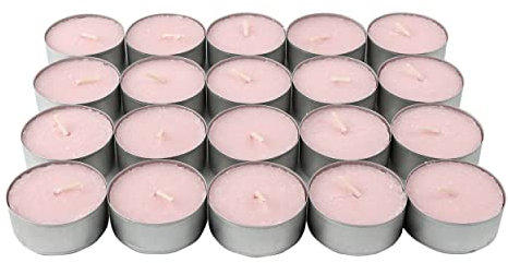 Velas de Té Aromáticas Velas perfumadas - Fresa con Nata Pack 20 Velas